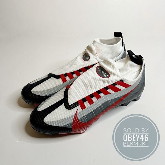 Nike Air Vapor Edge Pro 360 TB Red Black Football Cleats DV0778-002 Size 13 main image 5